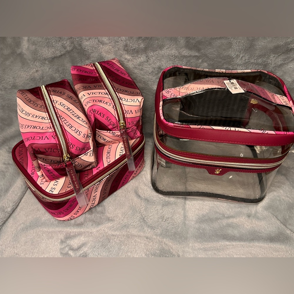 4pc Victoria's secret train case set
